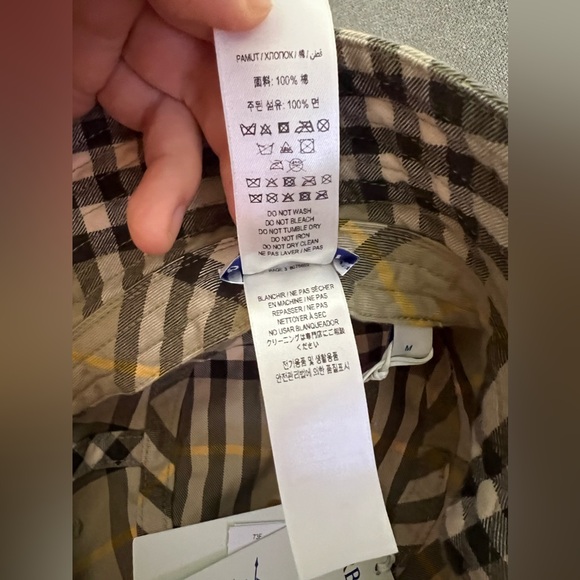 NEW Burberry Archive Classic Neutral Check Print Cotton Bucket Hat in Hunter - Picture 7 of 12